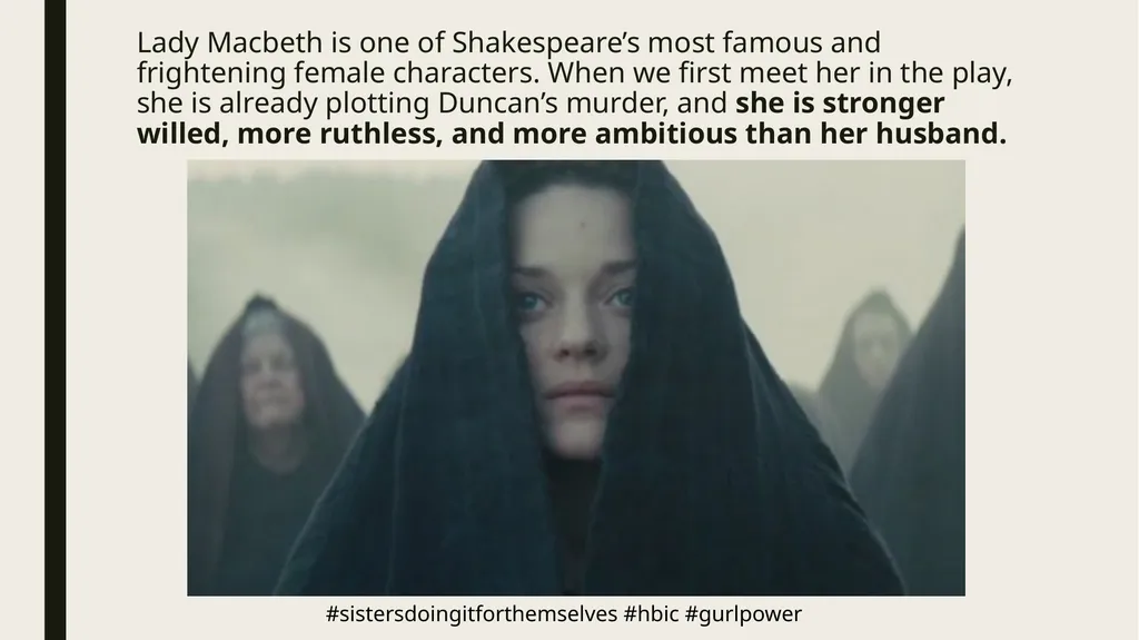 Macbeth & Lady Macbeth Character Analysis MACBETH: - slide 14 of 18