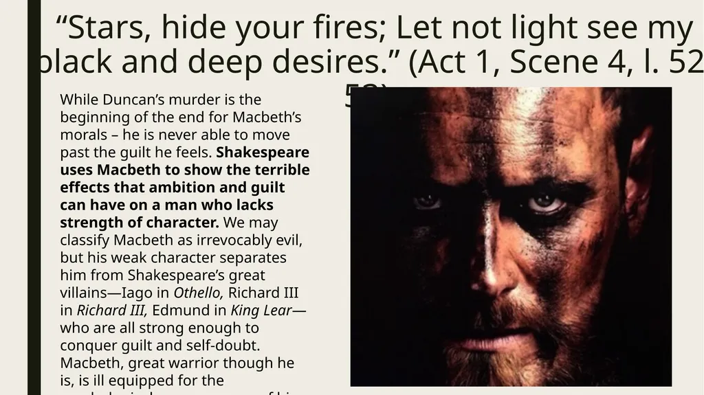 Macbeth & Lady Macbeth Character Analysis MACBETH: - slide 10 of 18