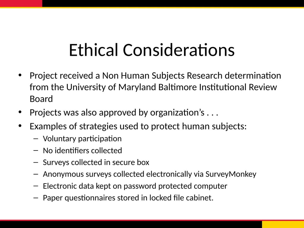 Title Student’s name University of Maryland School - slide 9 of 14
