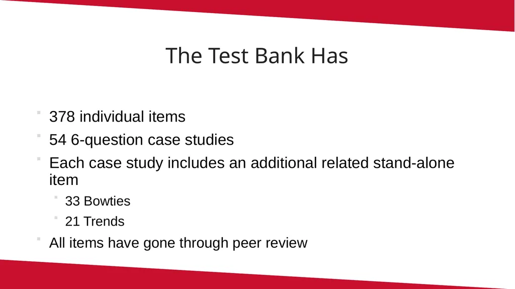 Using the Maryland NextGen Test Bank For Faculty - slide 11 of 50