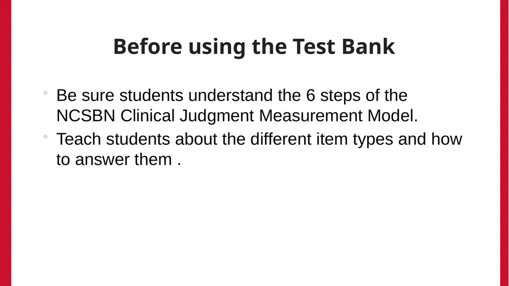 Using the Maryland NextGen Test Bank For Faculty - slide 44 of 50
