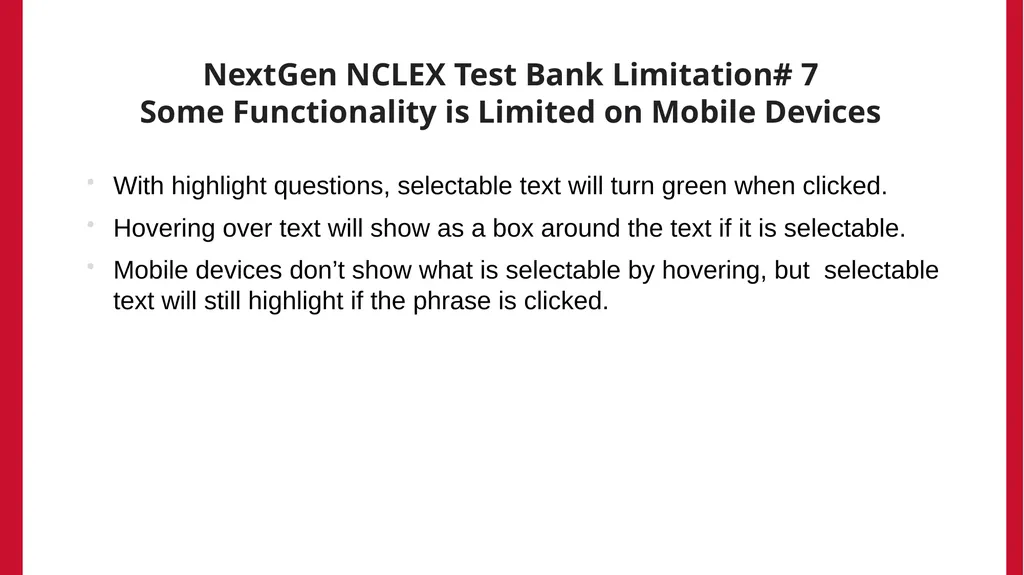 Using the Maryland NextGen Test Bank For Faculty - slide 33 of 50