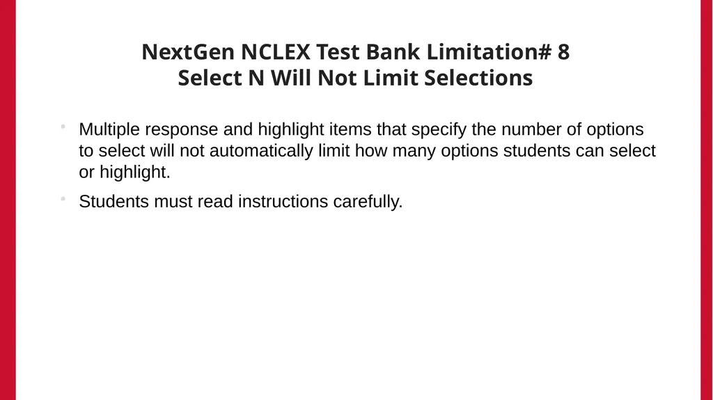 Using the Maryland NextGen Test Bank For Faculty - slide 34 of 50
