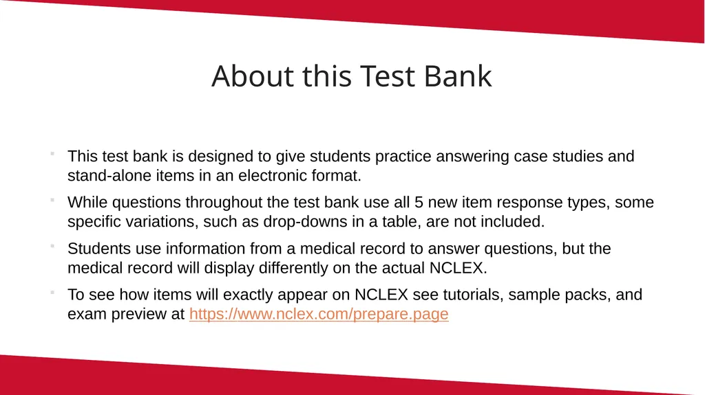 Using the Maryland NextGen Test Bank For Faculty - slide 10 of 50
