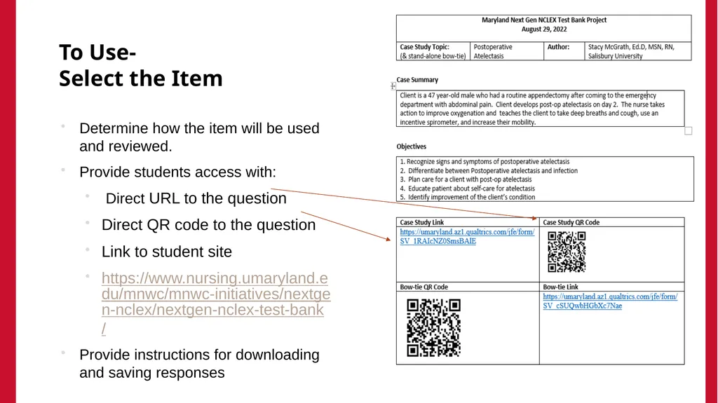 Using the Maryland NextGen Test Bank For Faculty - slide 35 of 50