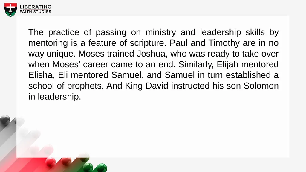 LESSON 12: AUGUST 23 Timothy, the Influence of - slide 13 of 22