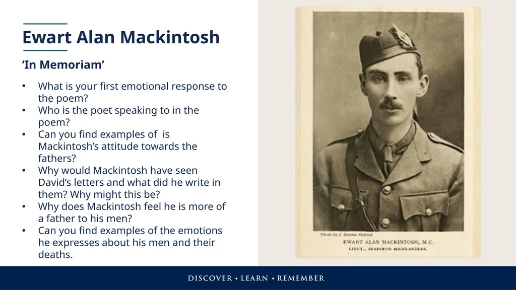 First World War Poetry in Context Exploring poetry - slide 10 of 15