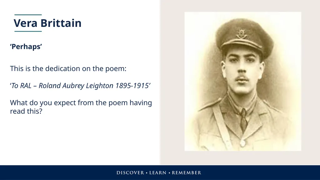 First World War Poetry in Context Exploring poetry - slide 6 of 15