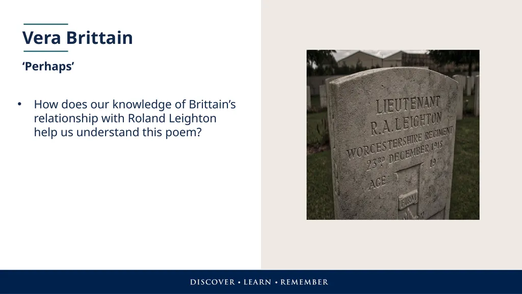 First World War Poetry in Context Exploring poetry - slide 8 of 15