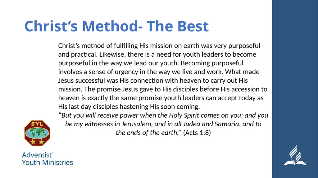 Seminar 6: Church Planning Developing a Purpose - slide 4 of 21
