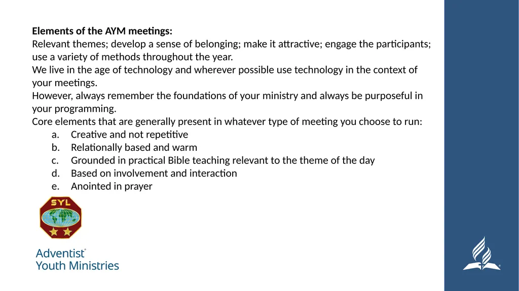 Seminar 6: Church Planning Developing a Purpose - slide 9 of 21