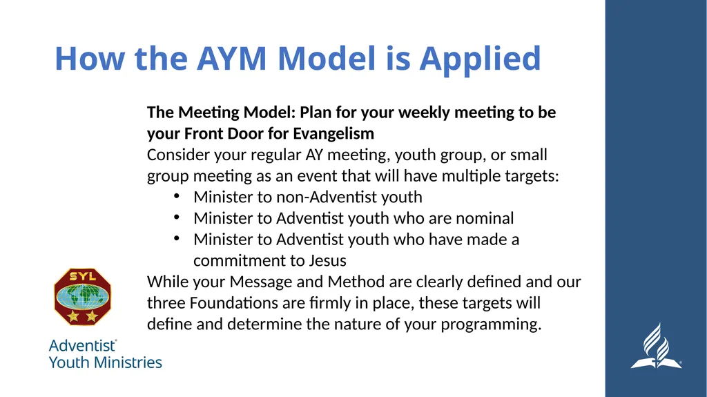 Seminar 6: Church Planning Developing a Purpose - slide 8 of 21