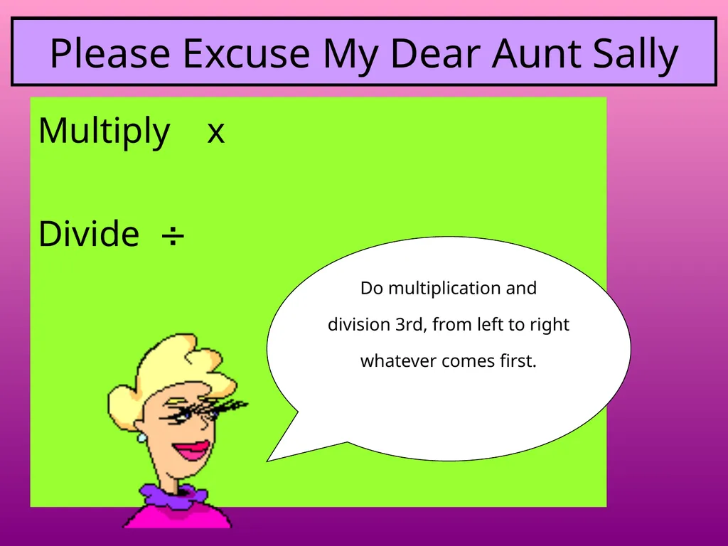 Order of Operations ( ) + X - 43  - slide 7 of 17