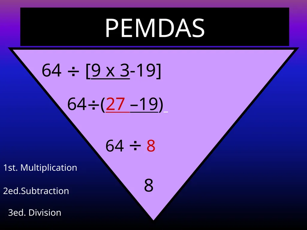 Order of Operations ( ) + X - 43  - slide 16 of 17