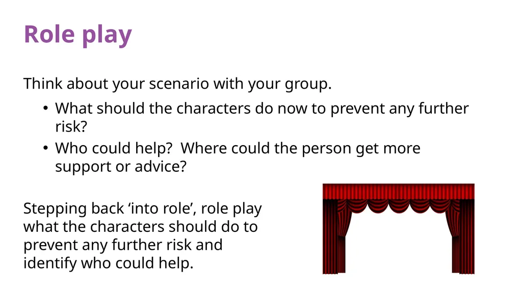 Year 3/4 Lesson 1: Safety rules and risks: - slide 9 of 12