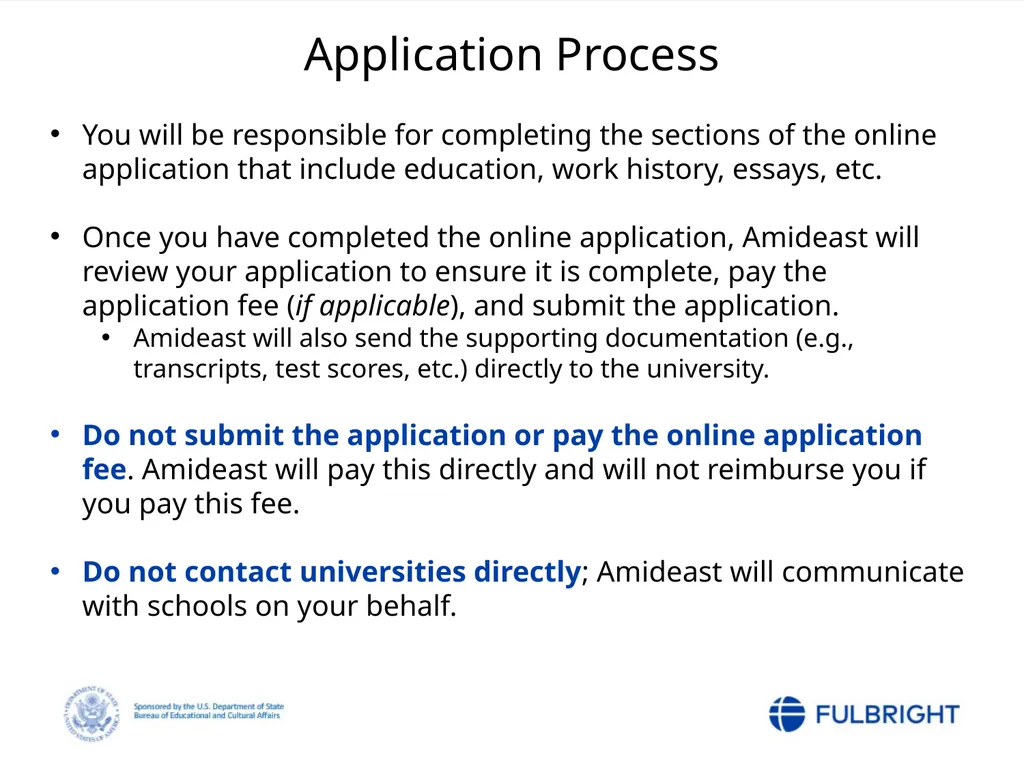Fulbright Foreign Student Program Post-Nomination - slide 18 of 37