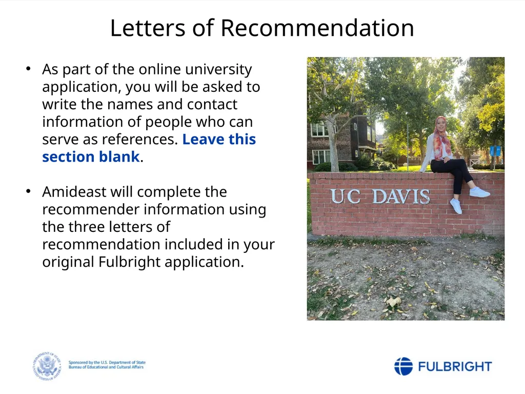 Fulbright Foreign Student Program Post-Nomination - slide 23 of 37