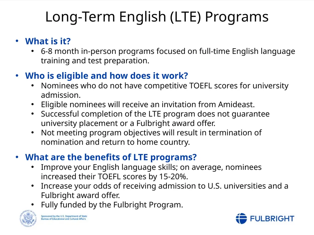 Fulbright Foreign Student Program Post-Nomination - slide 33 of 37