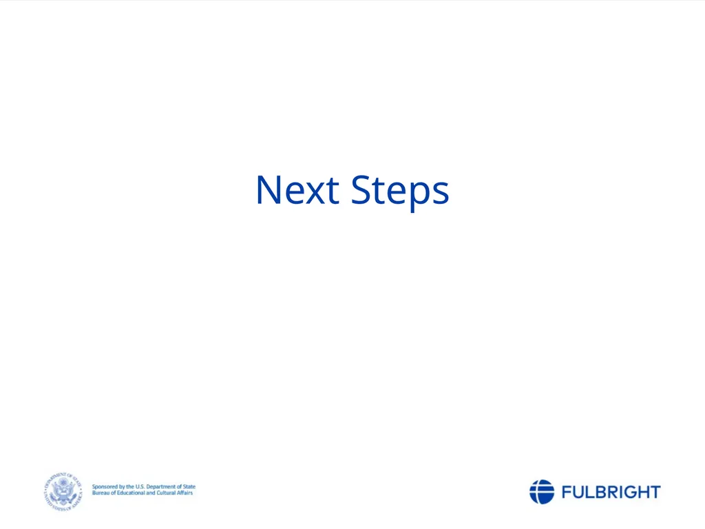 Fulbright Foreign Student Program Post-Nomination - slide 34 of 37