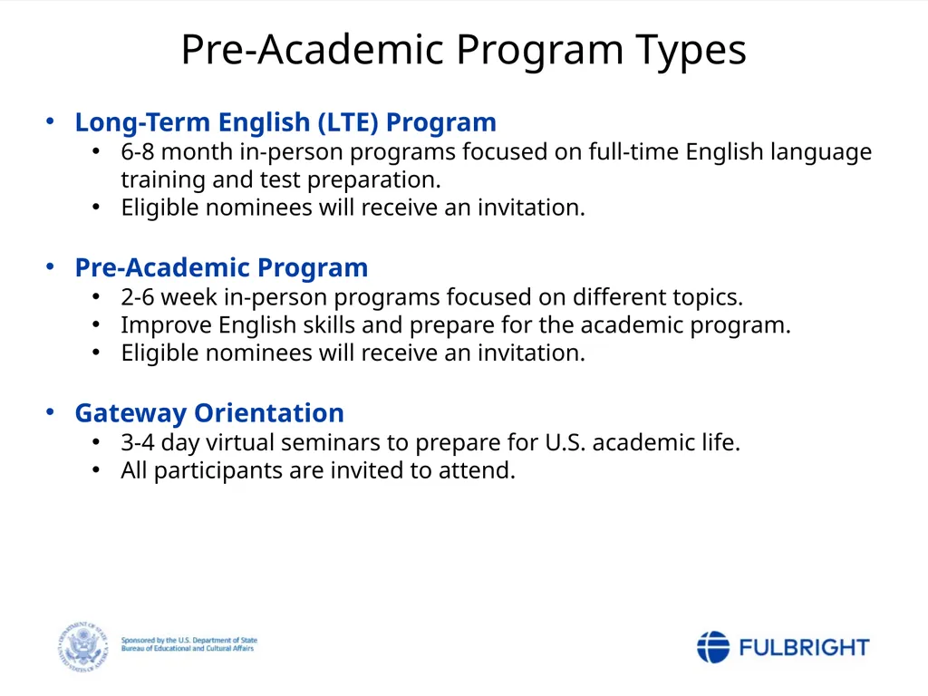 Fulbright Foreign Student Program Post-Nomination - slide 32 of 37