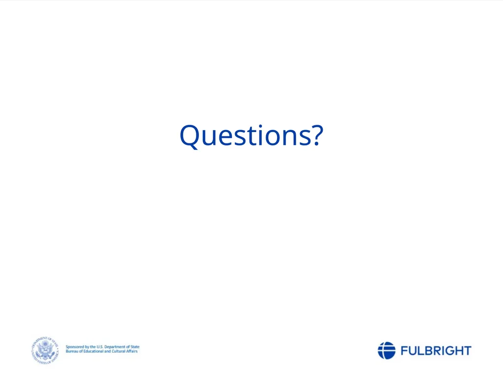Fulbright Foreign Student Program Post-Nomination - slide 37 of 37