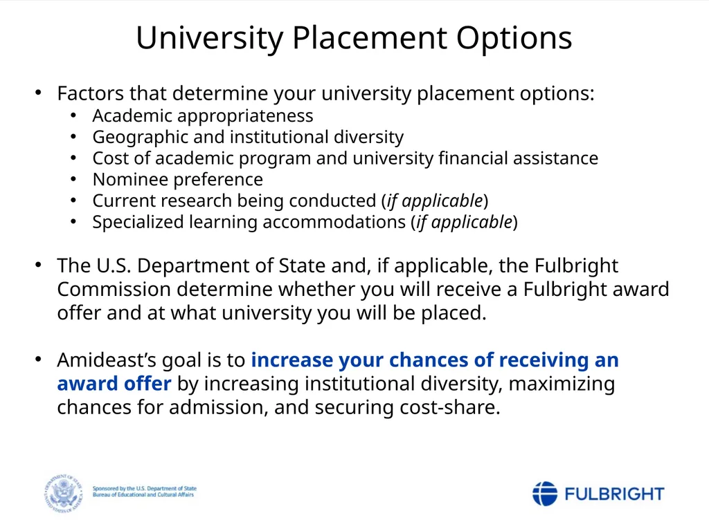 Fulbright Foreign Student Program Post-Nomination - slide 13 of 37