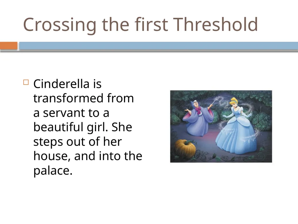 A hero’s Journey -Cinderella Sample Student Work - slide 6 of 13