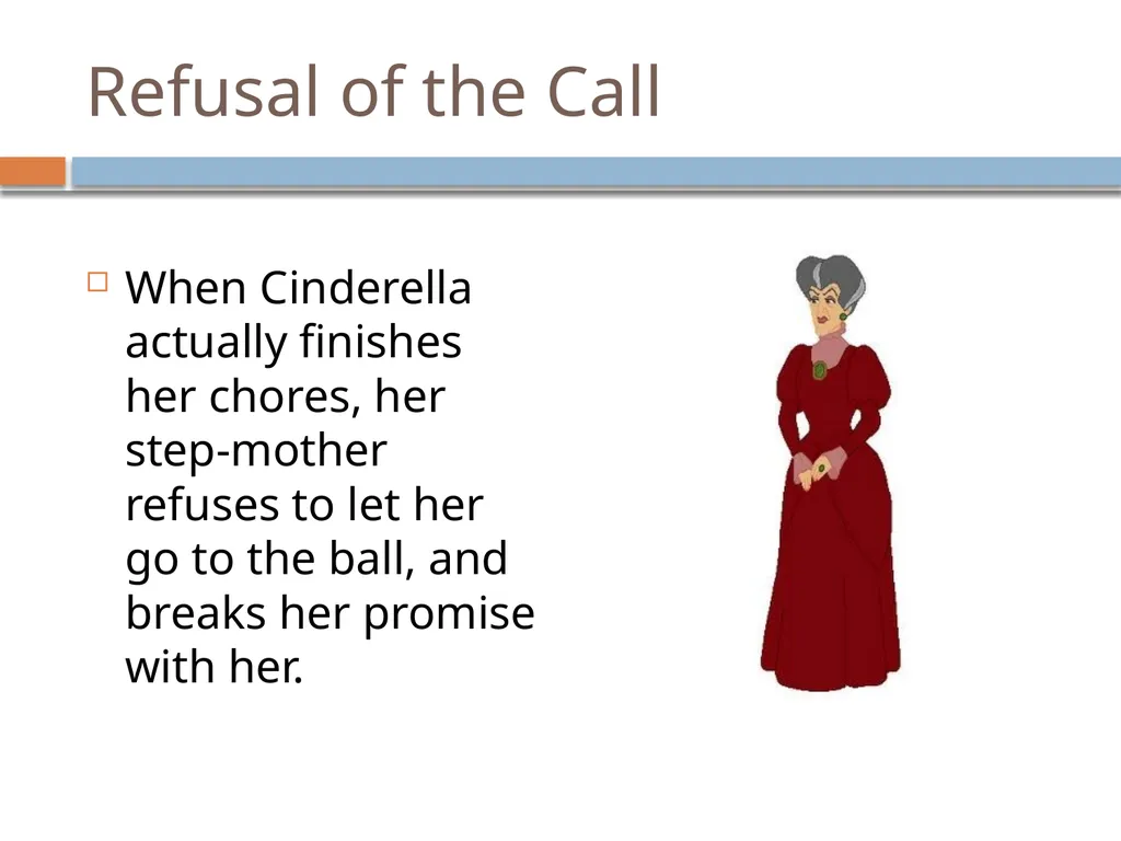 A hero’s Journey -Cinderella Sample Student Work - slide 4 of 13