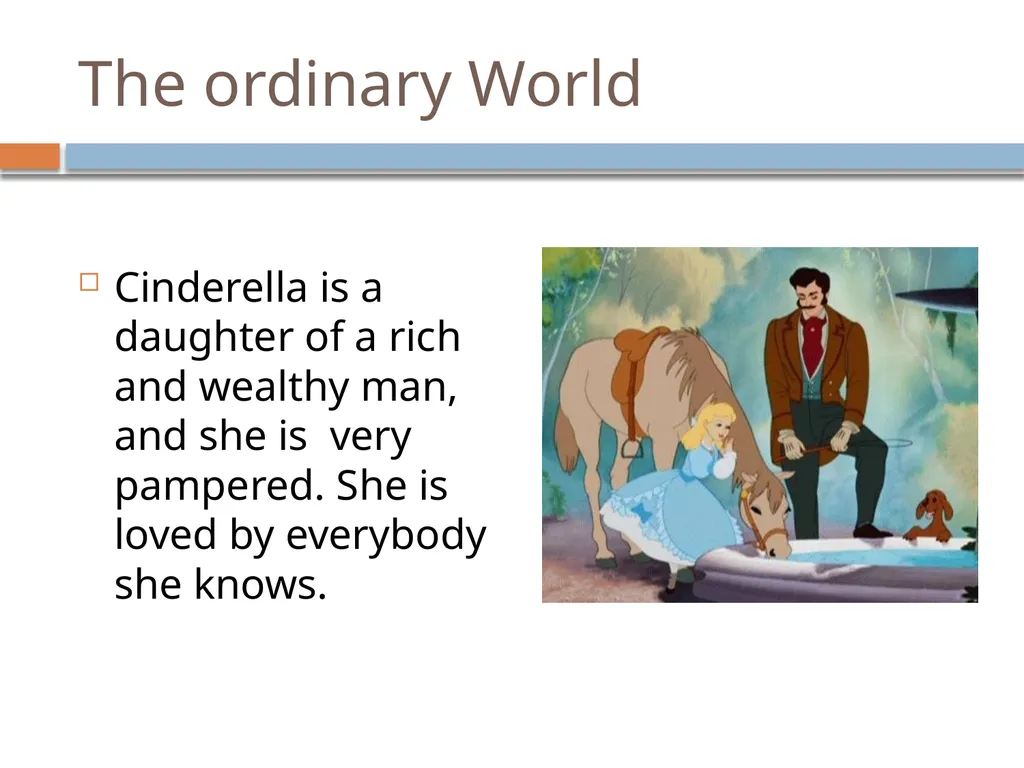 A hero’s Journey -Cinderella Sample Student Work - slide 2 of 13