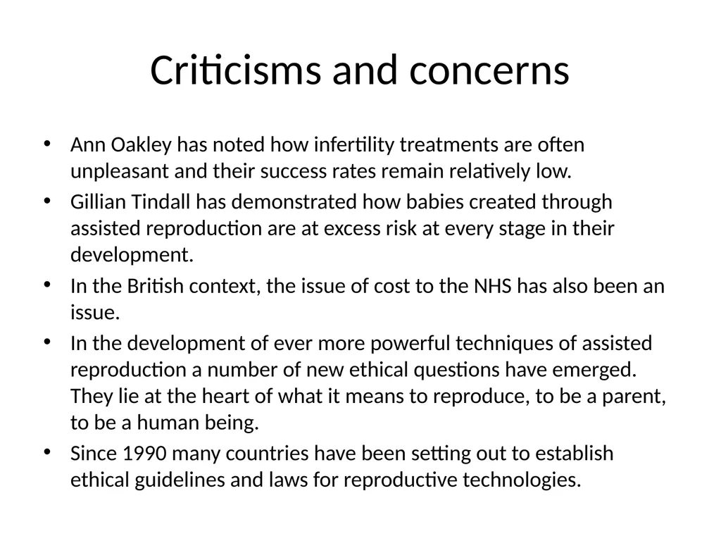 Kill or Cure Reproduction in the 20th century Aims - slide 22 of 24