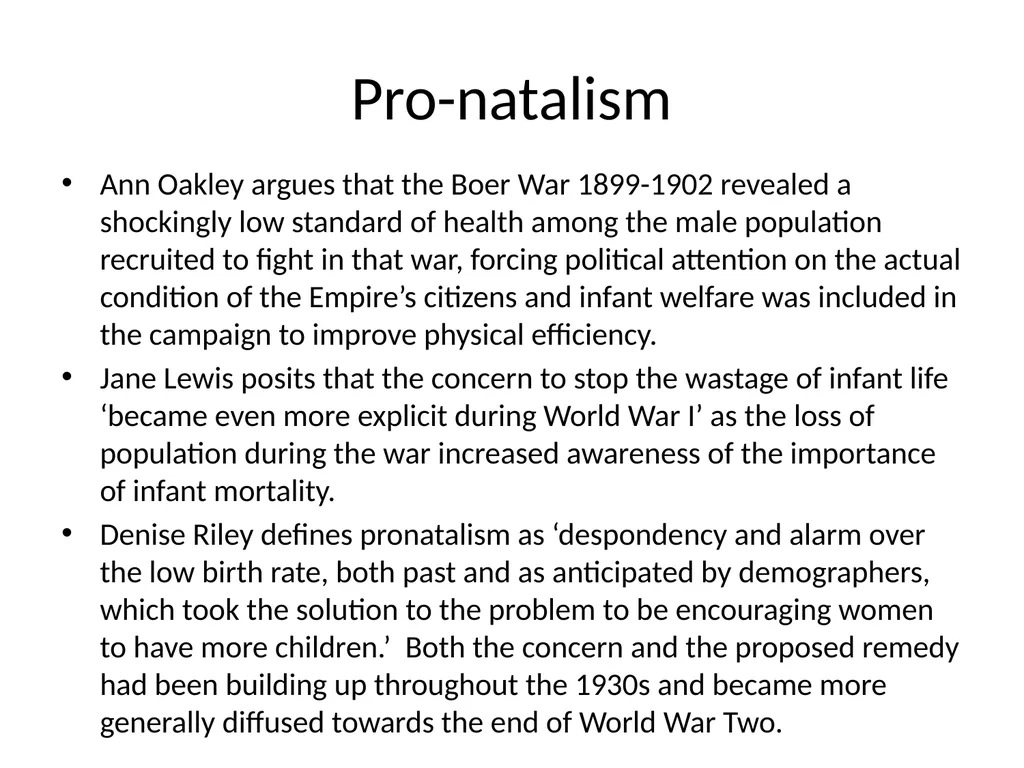 Kill or Cure Reproduction in the 20th century Aims - slide 14 of 24