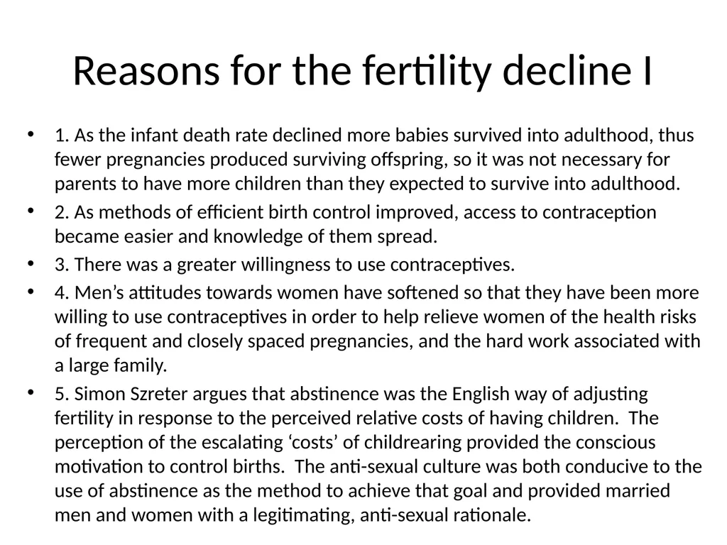Kill or Cure Reproduction in the 20th century Aims - slide 10 of 24