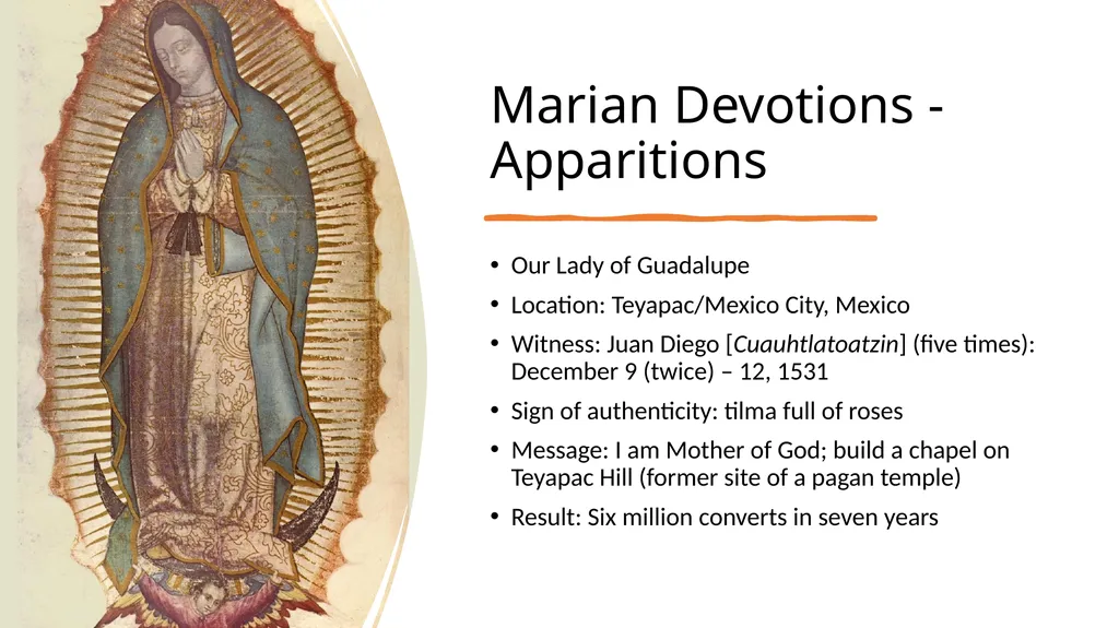 Marian Devotions Prayers, Images and Apparitions - slide 8 of 10