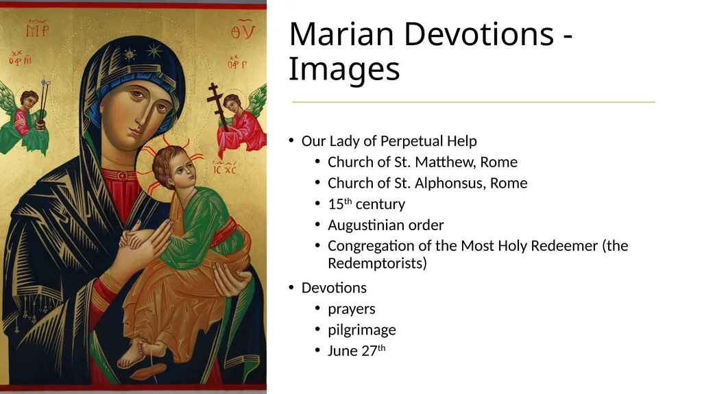 Marian Devotions Prayers, Images and Apparitions - slide 5 of 10