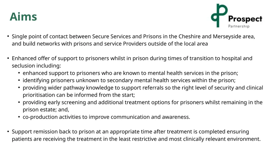PROSPECT Prison Pathway Team Becci - slide 5 of 12