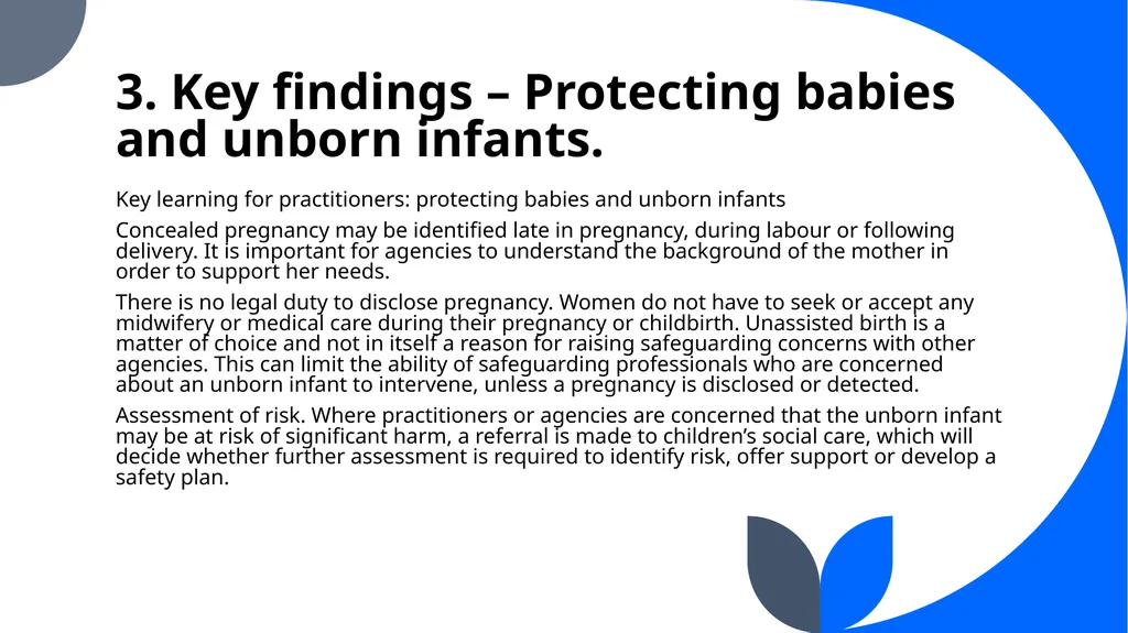 7 Minute Briefing Protecting all vulnerable babies - slide 5 of 8