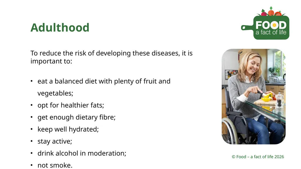 Nutritional need throughout life Key stages in - slide 31 of 41