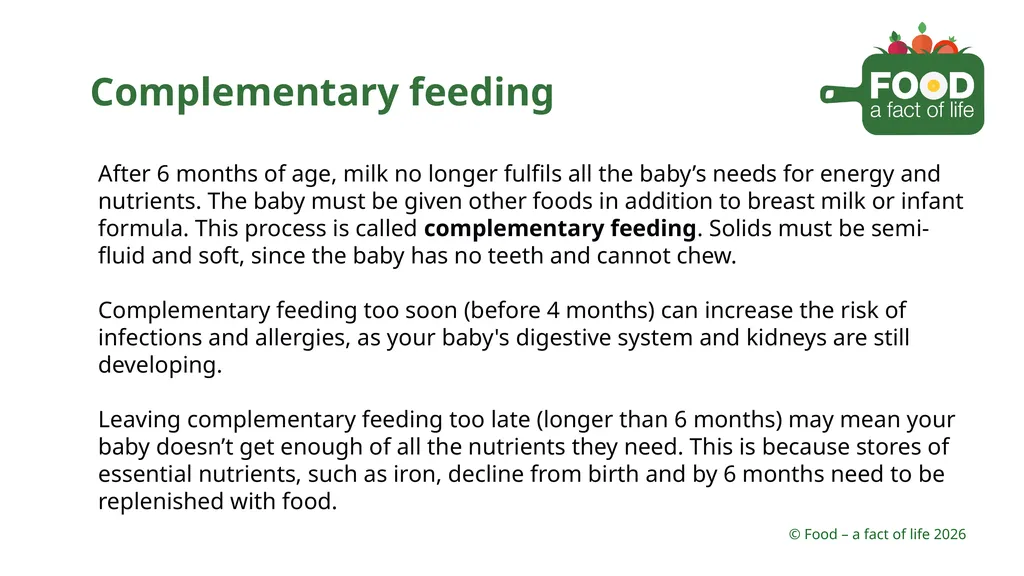 Nutritional need throughout life Key stages in - slide 17 of 41