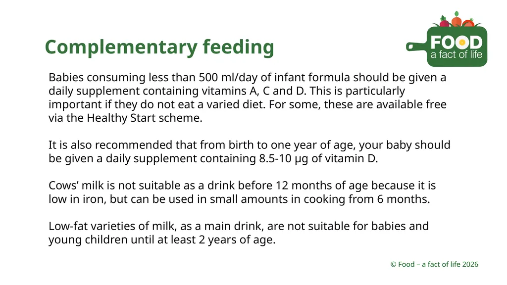 Nutritional need throughout life Key stages in - slide 20 of 41