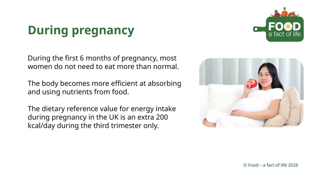 Nutritional need throughout life Key stages in - slide 7 of 41