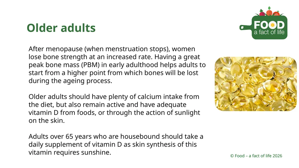 Nutritional need throughout life Key stages in - slide 38 of 41