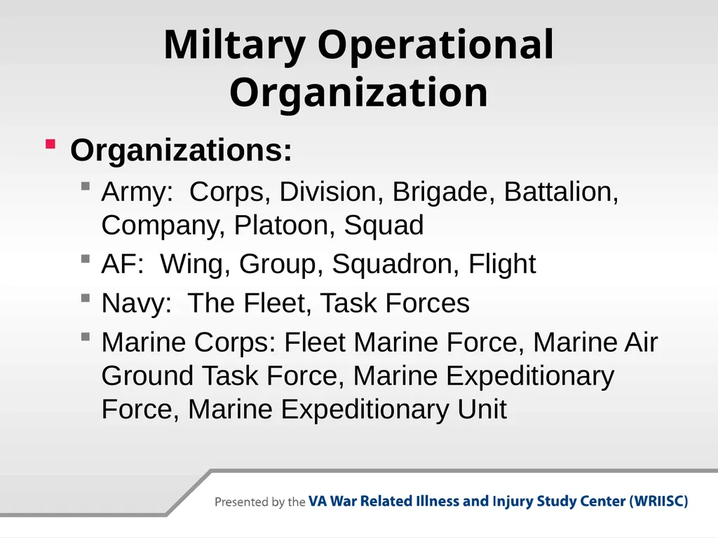 Why Military Culture Matters: The Military - slide 9 of 26