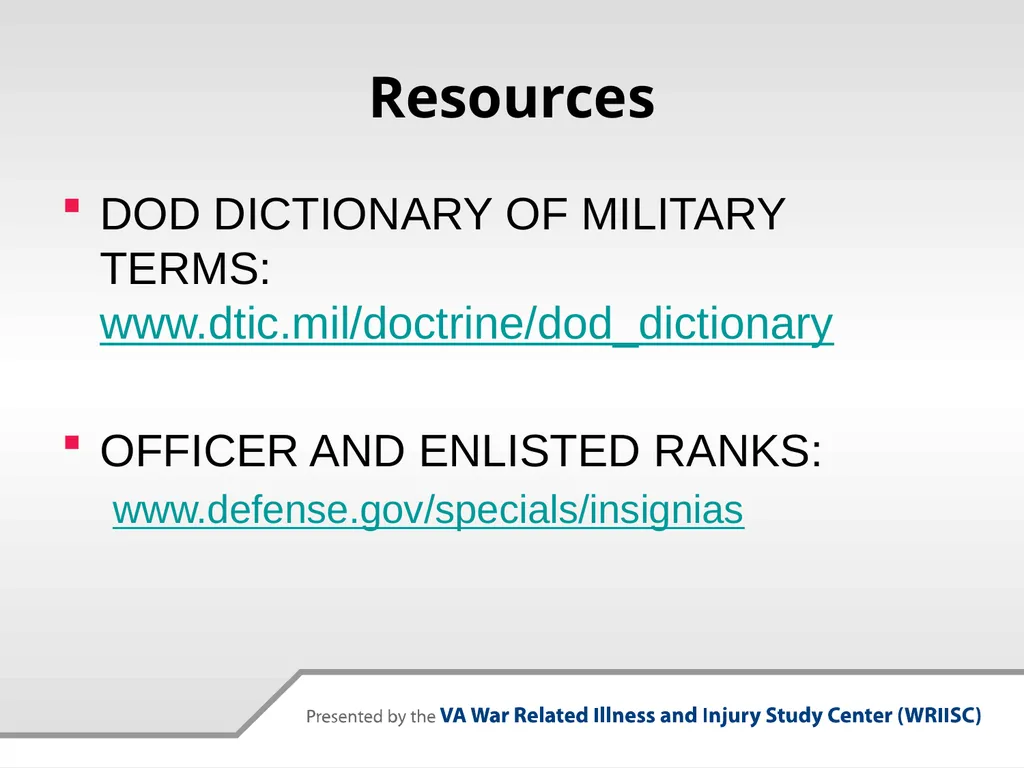 Why Military Culture Matters: The Military - slide 26 of 26