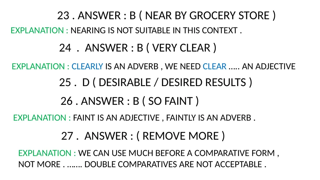 WORKBOOK EXPLANATORY NOTES NOUNS 1 . ANSWER : D ( - slide 41 of 48