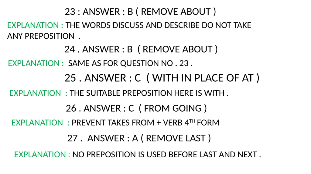 WORKBOOK EXPLANATORY NOTES NOUNS 1 . ANSWER : D ( - slide 20 of 48
