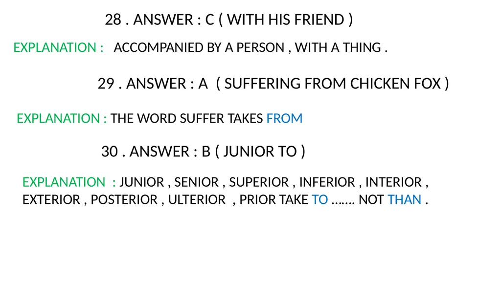WORKBOOK EXPLANATORY NOTES NOUNS 1 . ANSWER : D ( - slide 21 of 48