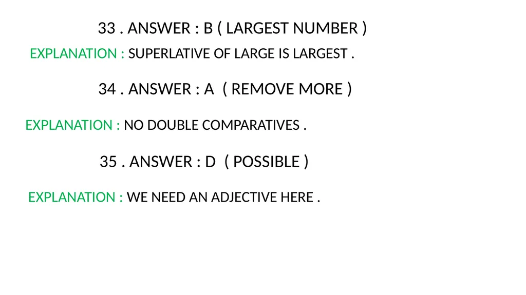 WORKBOOK EXPLANATORY NOTES NOUNS 1 . ANSWER : D ( - slide 43 of 48