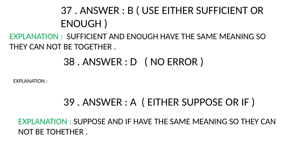 WORKBOOK EXPLANATORY NOTES NOUNS 1 . ANSWER : D ( - slide 34 of 48