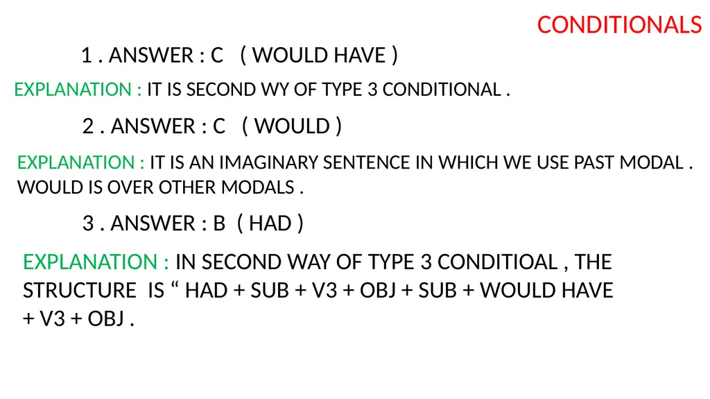 WORKBOOK EXPLANATORY NOTES NOUNS 1 . ANSWER : D ( - slide 12 of 48