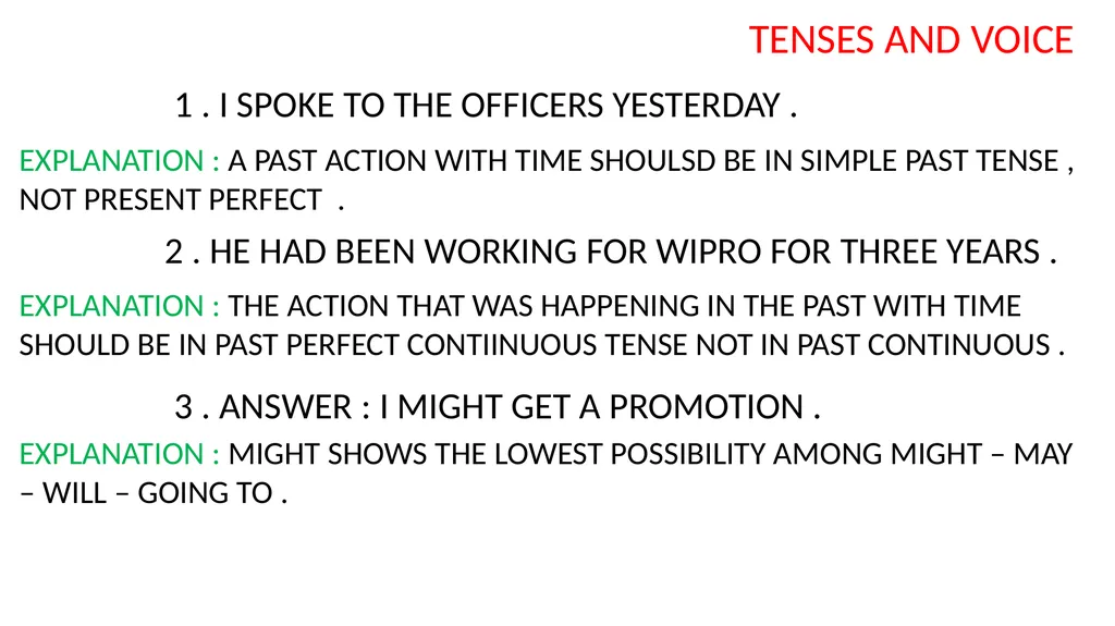 WORKBOOK EXPLANATORY NOTES NOUNS 1 . ANSWER : D ( - slide 8 of 48
